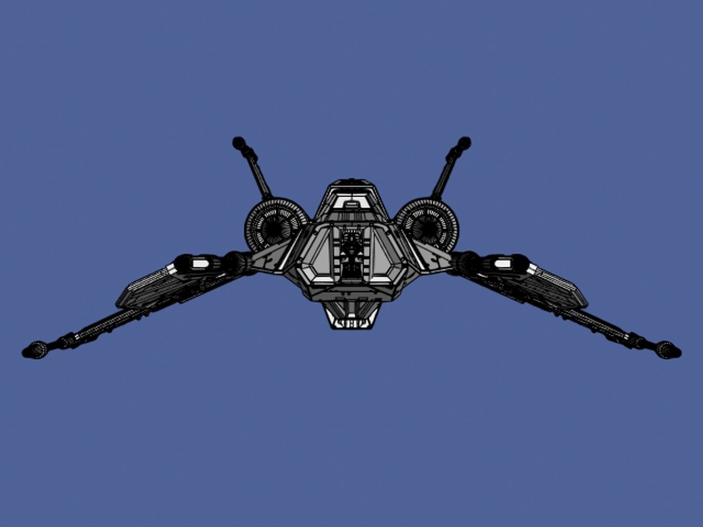 3d Space Fighter Model