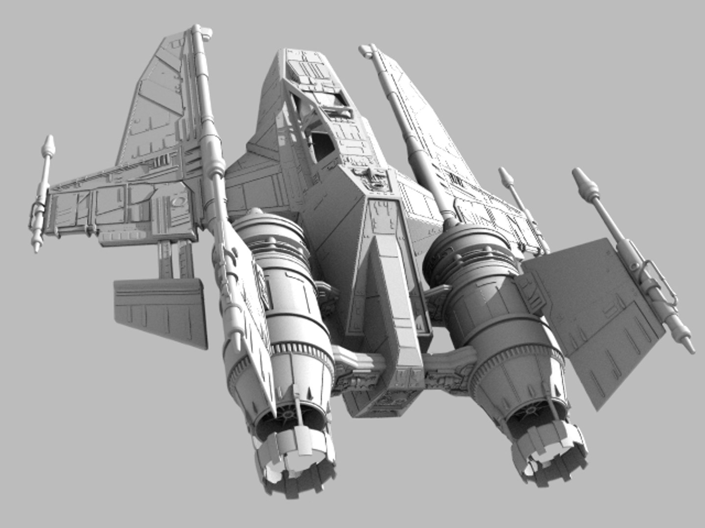 3d Space Fighter Model