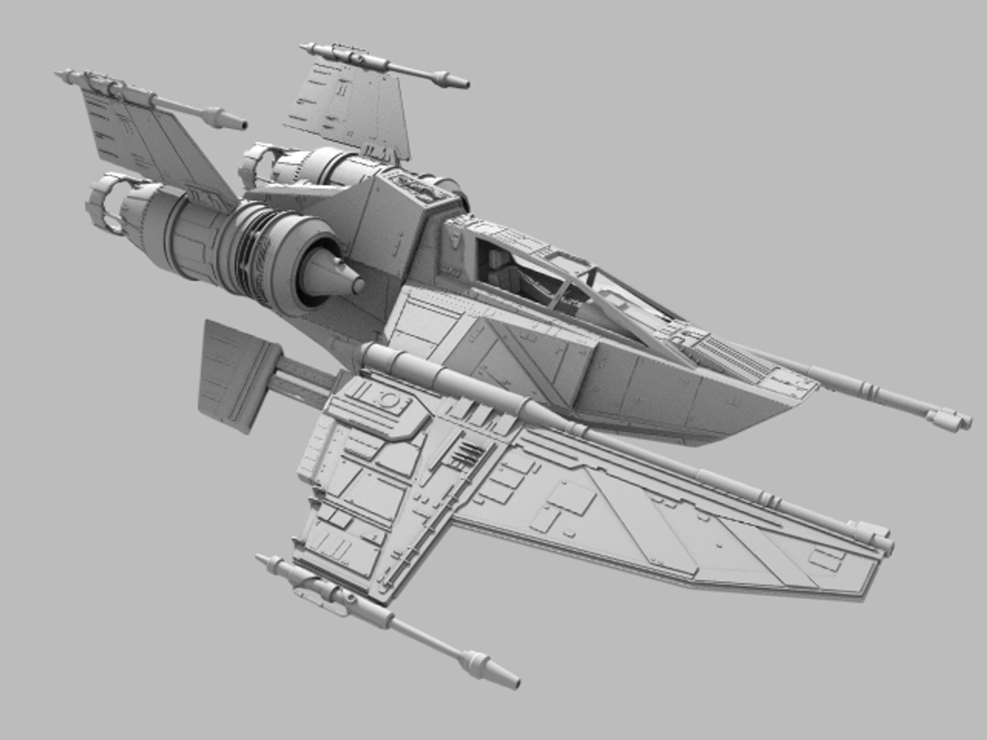 3d Space Fighter Model