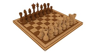 Wooden Chess Set Complete