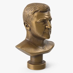 3D model Bronze Bust of Zelensky