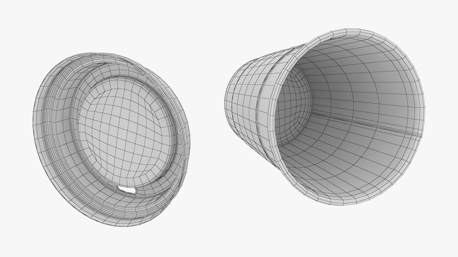 Paper Coffee Cup Blank With Black Lid 3D Model - TurboSquid 2200755