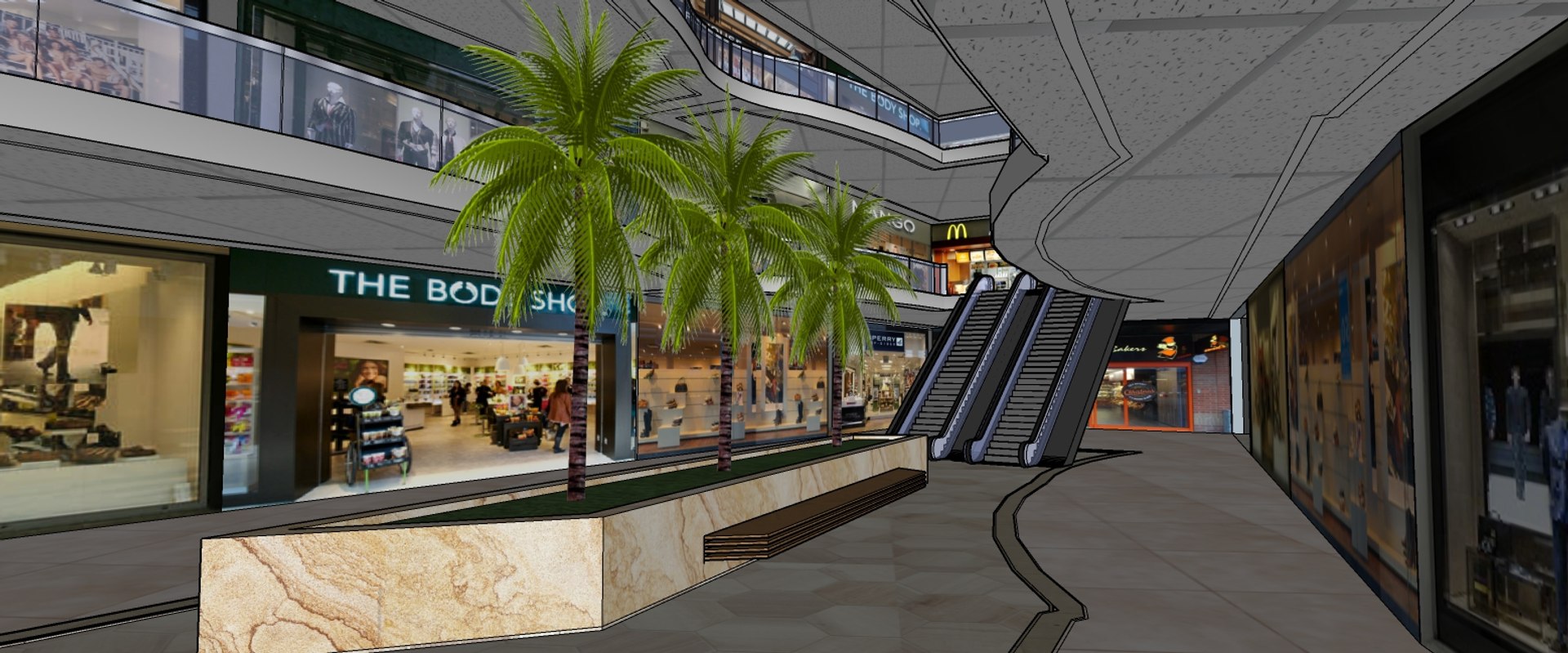 Mall Shopping Model - TurboSquid 1667177