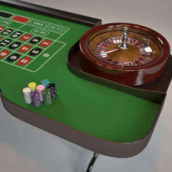 roulette table 3d model