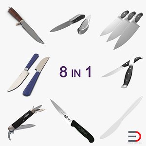 Knives 3D Models Collection 2
