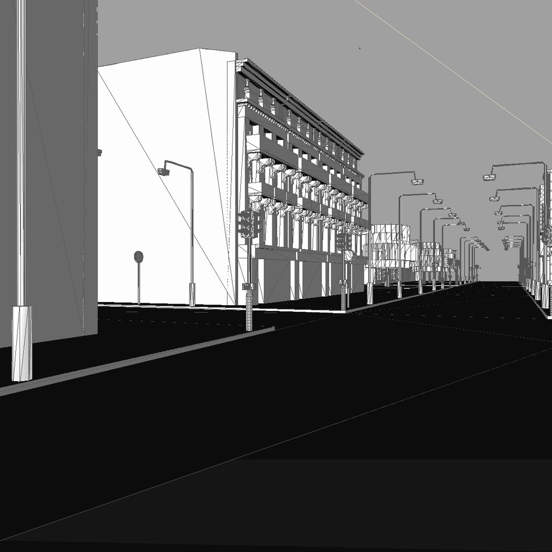 City Block Street C4d