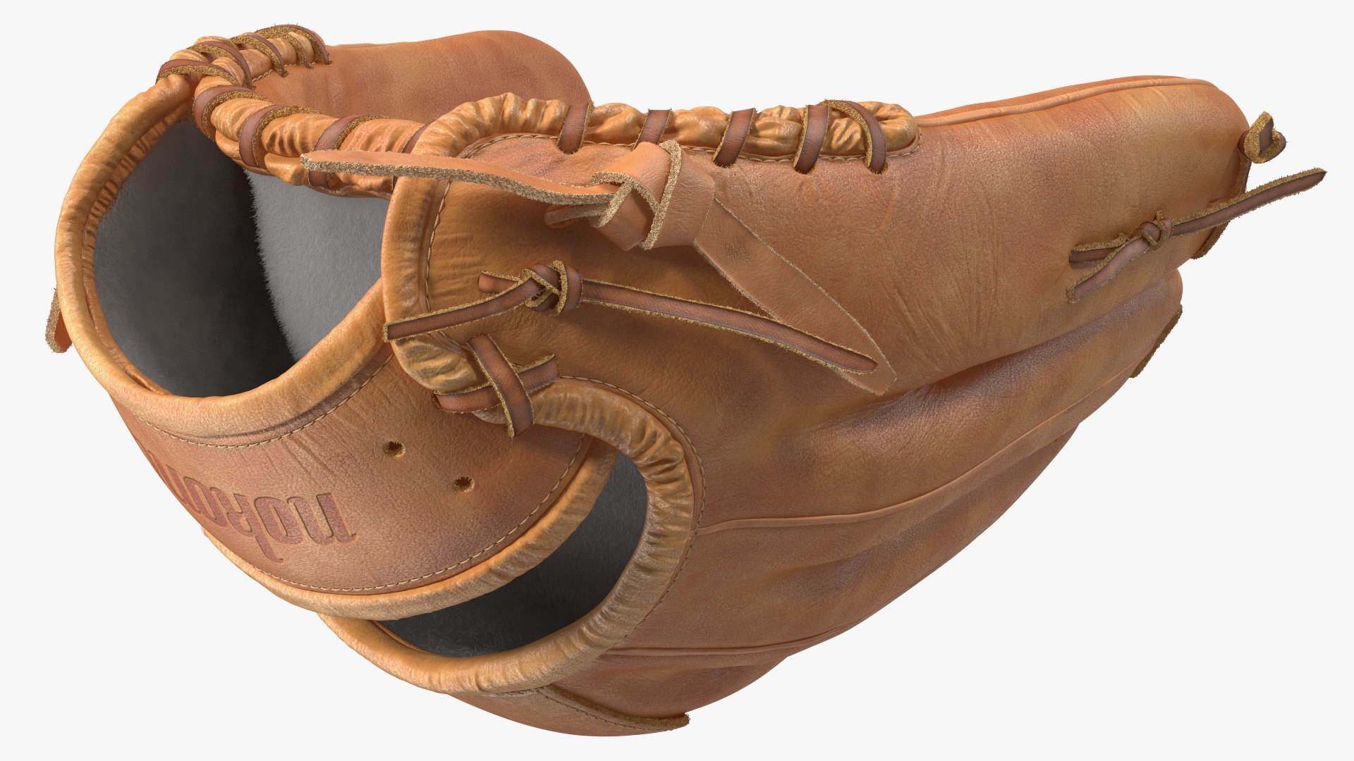 3D Outfield Pitcher Baseball Glove Shinola Fur - TurboSquid 2140496