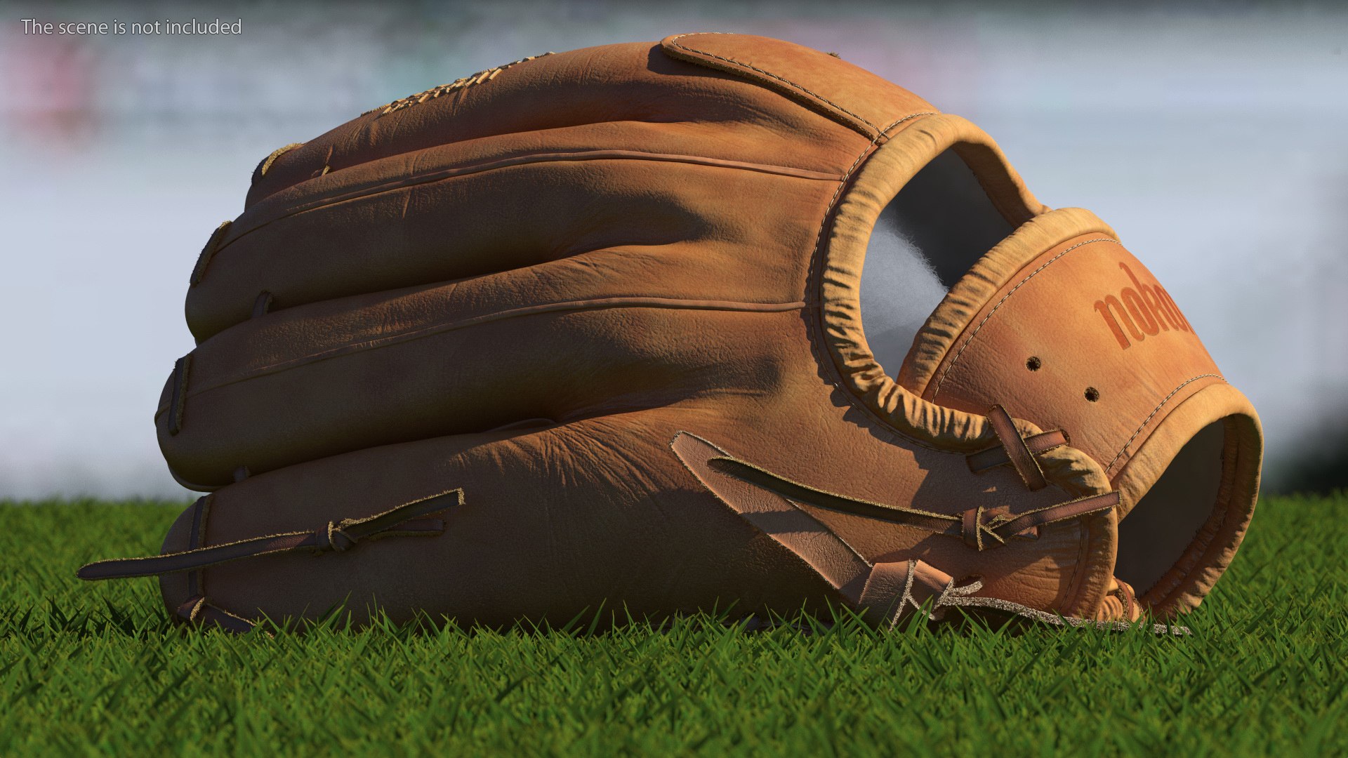 3D Outfield Pitcher Baseball Glove Shinola Fur - TurboSquid 2140496