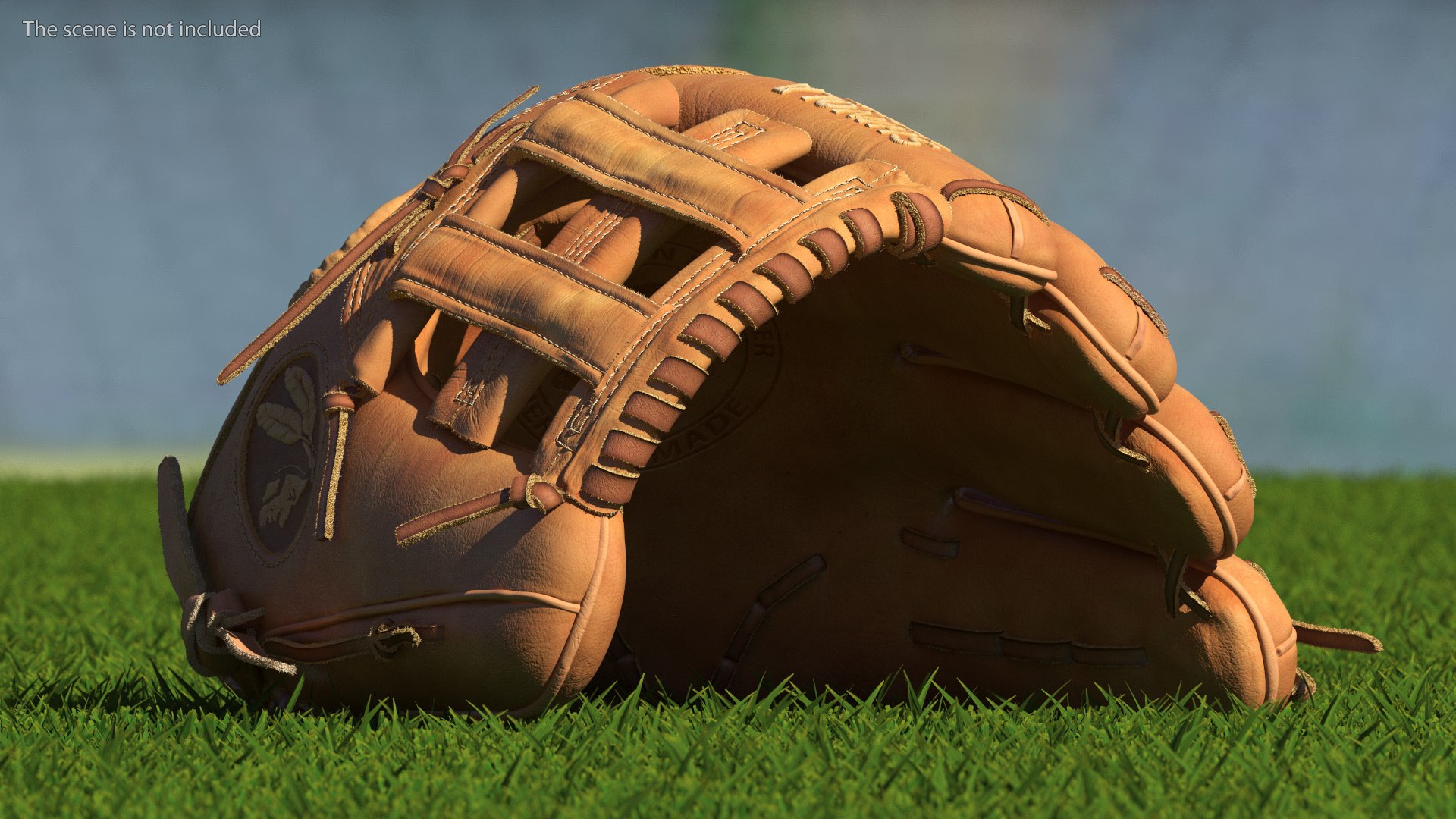 3D Outfield Pitcher Baseball Glove Shinola Fur - TurboSquid 2140496