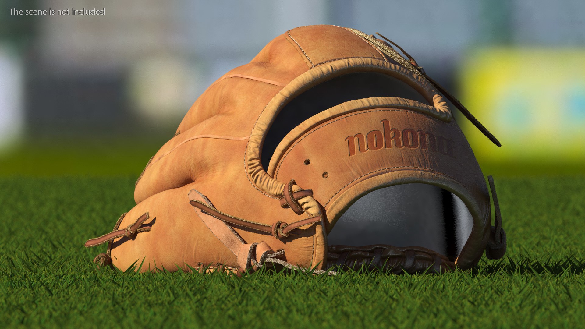 3D Outfield Pitcher Baseball Glove Shinola Fur - TurboSquid 2140496