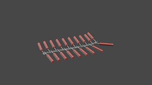 3D Full procedural cracker model and full customizable made from geometry node model