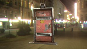 Cyberpunk security door