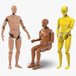 Rigged Crash Test Dummies 3D Models Collection 2