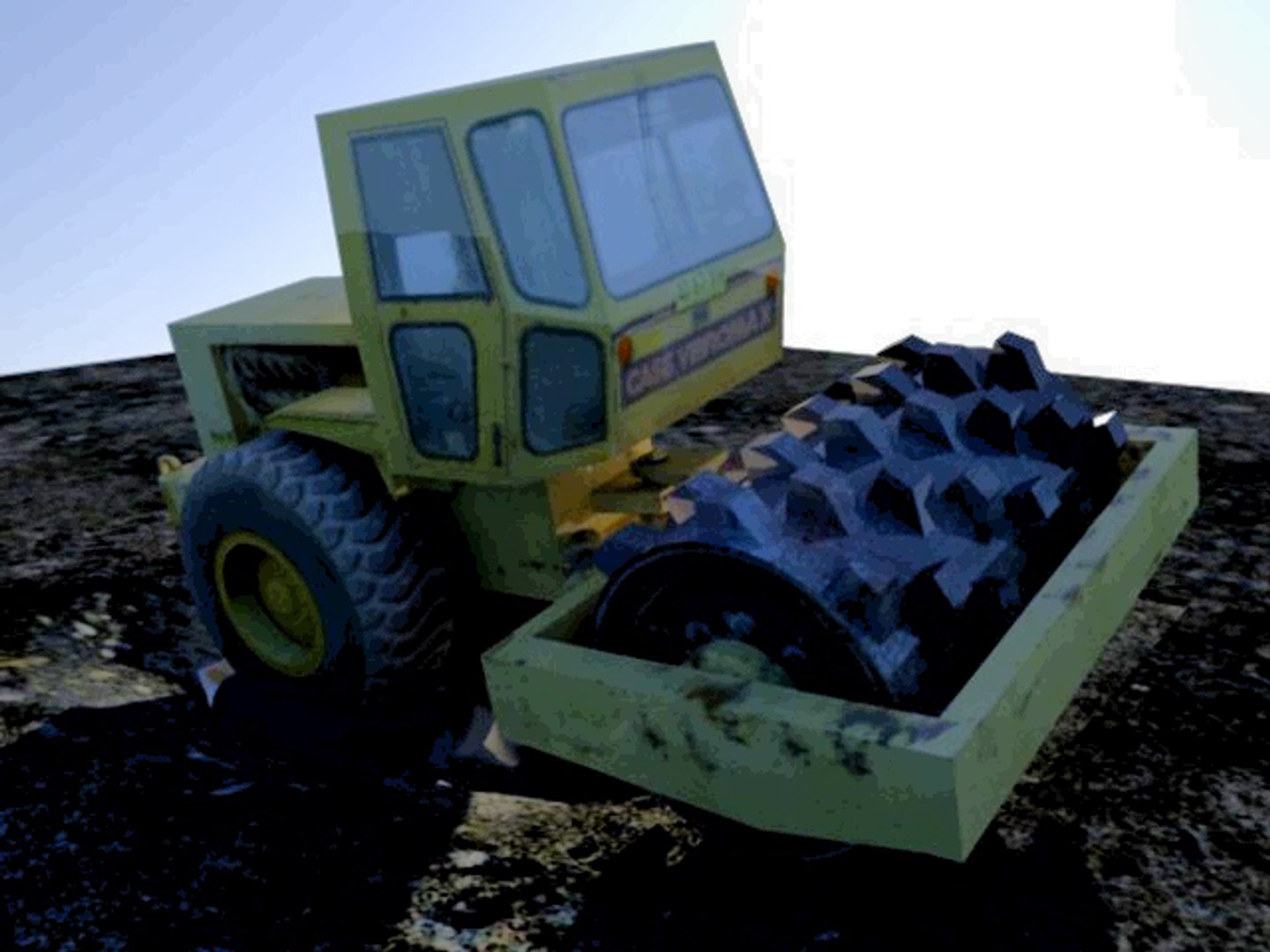 road compactor 3d model