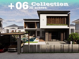 Luxury house modern classic exterior design -A17 3D model