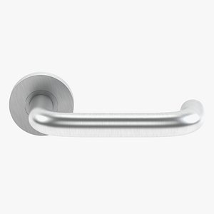 Return Satin Stainless Steel Door Handle 3D model