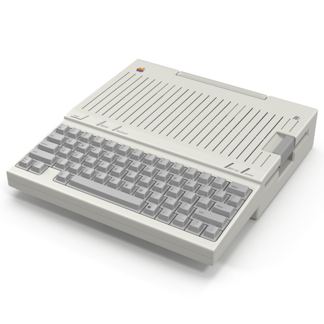 Apple IIc Personal Computer 3D Model 3D model preview
