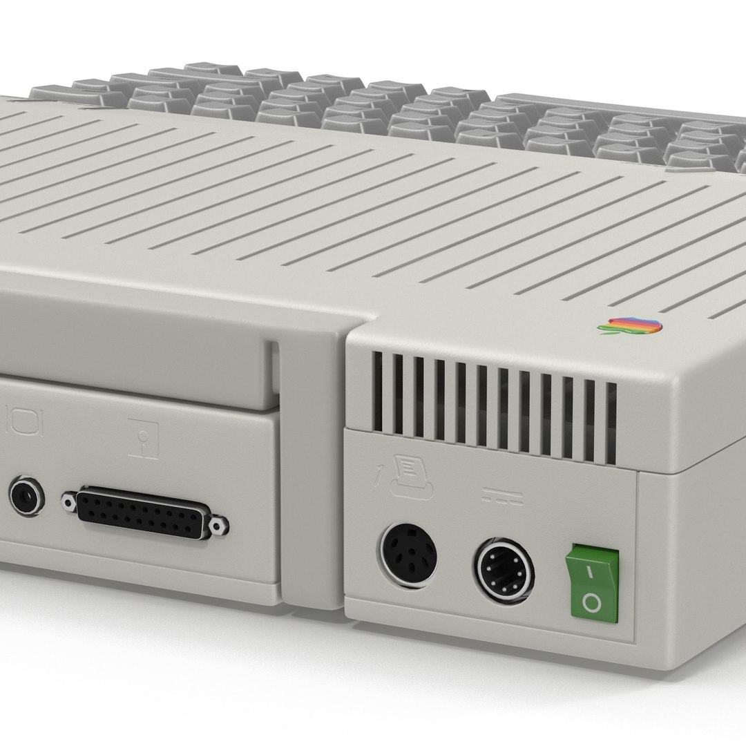 Apple Iic Personal Computer 3d Model