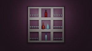 GLASS AND BOTLLES 3D