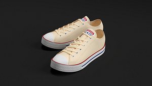 converse star sneakers 3d model