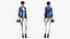 Asian Street Fashion Woman Rigged for Modo