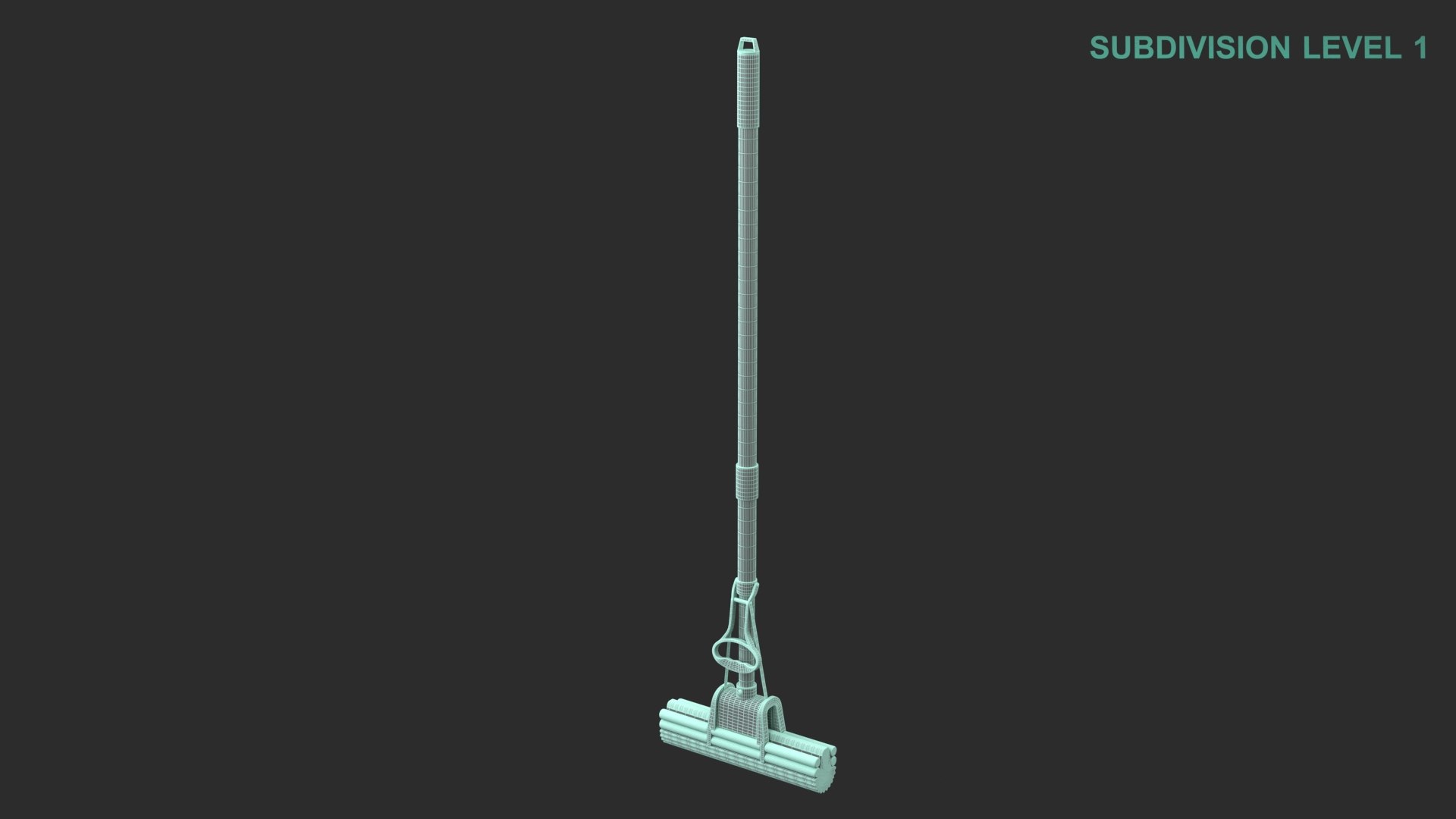 Sponge Mop 3D https://p.turbosquid.com/ts-thumb/rw/CeIu0x/Em/wireframe0004/jpg/1653727342/1920x1080/fit_q87/b8765096a7528db56c66e0110bb7606115f1d2ed/wireframe0004.jpg