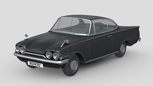 Low Poly Car - Ford Consul Capri 1961 3D model