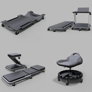 1 Mechanics Creeper Seats Pack v3 4 in 1 model