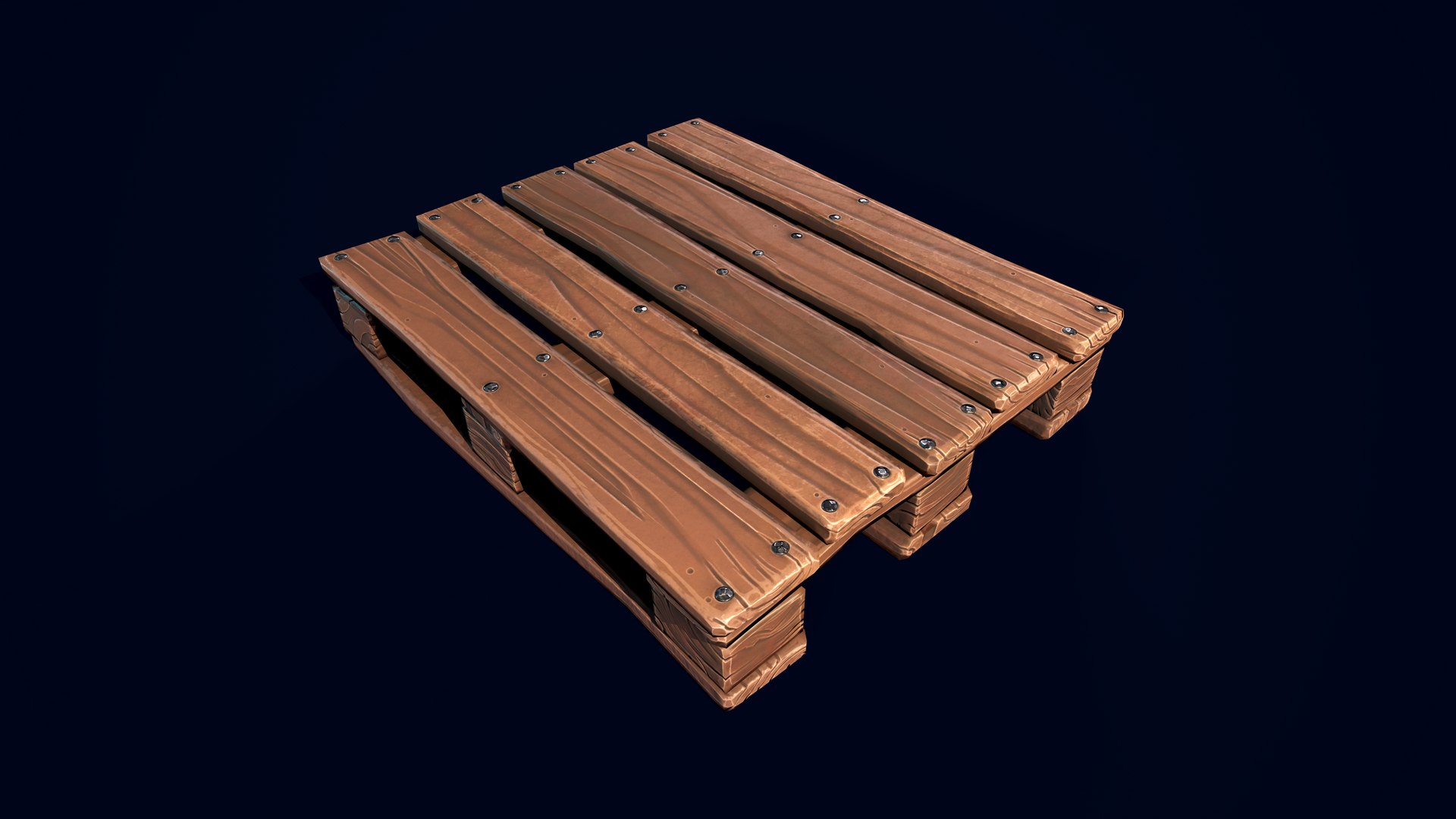3D Model Wooden Stylized Pallet - TurboSquid 1967101