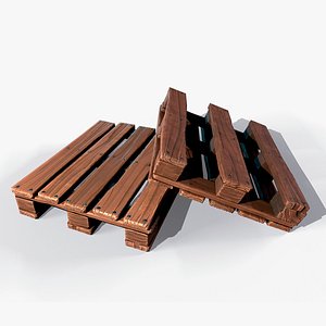 3D model Wooden stylized pallet