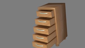 Bedroom Dresser 3D model