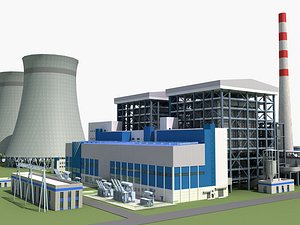 coal power station 3d max
