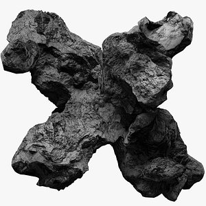 3D Cosmic stones with parametric rocky shader and custom HDRi map