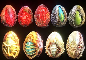 Alien Eggs Life Form Pack 3D
