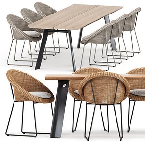 Gigi II Armchair and P68 Table