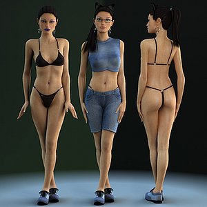 3d linda 5 realistic female