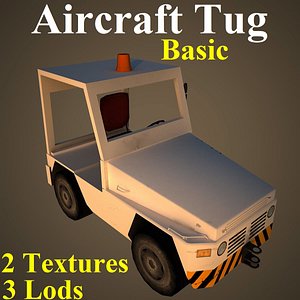 3D aircraft tug basic model
