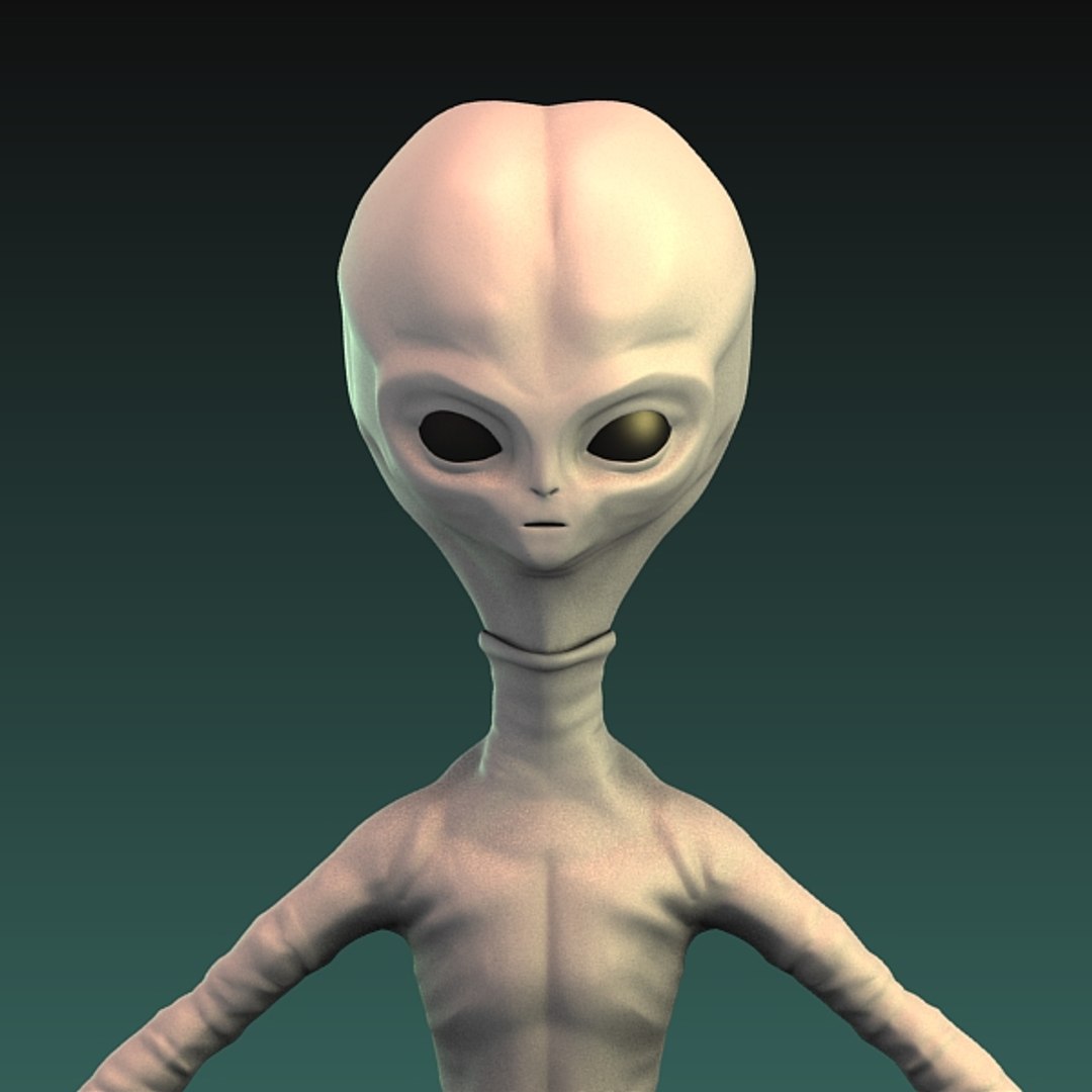 Grey Alien 3d Model