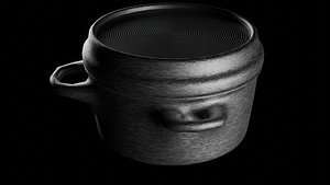 Electric Cooking Pot Brushed Metal Finish