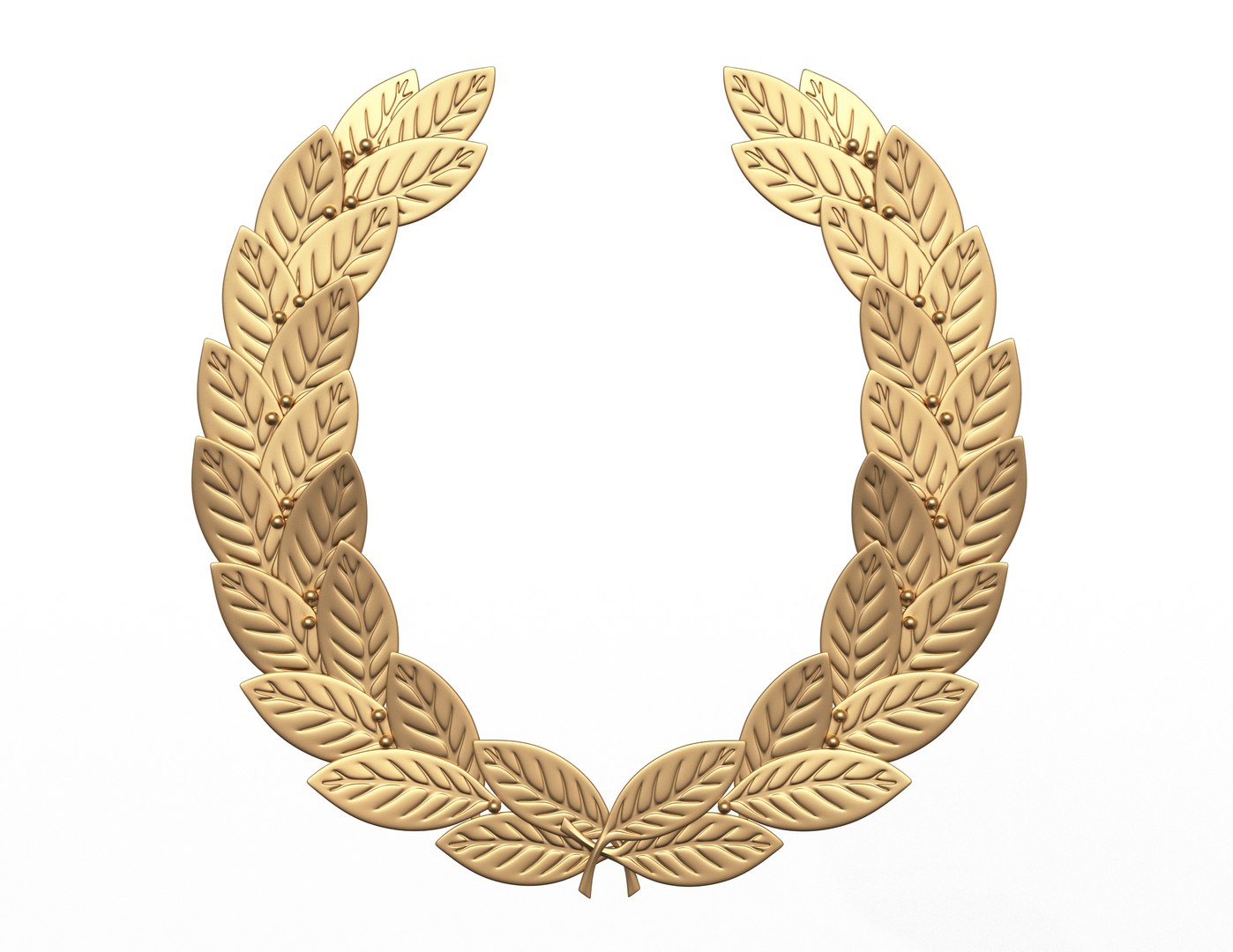 Gold Laurel Wreath 3D Model - TurboSquid 1731396