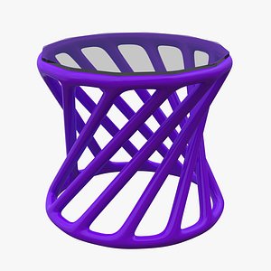 Twisted Sculptural Coffee Table 03 Duodecuple