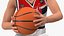 Adolescente jogando basquete