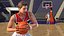 Adolescente jogando basquete