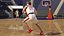 Adolescente jogando basquete