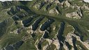 Alaska Glacial Valley Terrain With Multi Sub Valleys