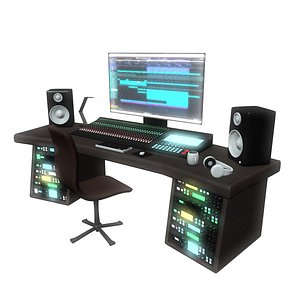 Music Studio Desk Setup