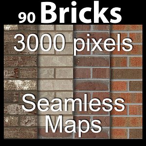 large brick maps 3d max