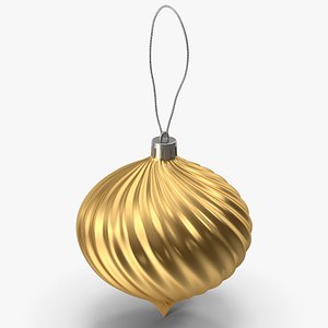 Gold Christmas Ornament 3D model