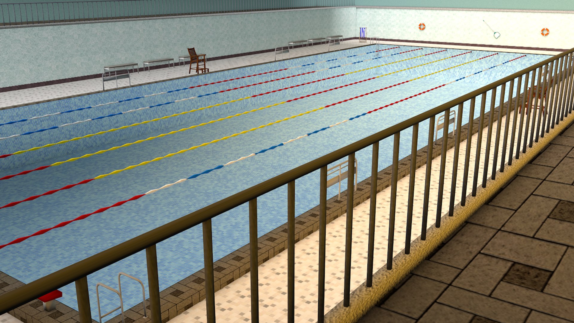 Swimming pool model - TurboSquid 1616906