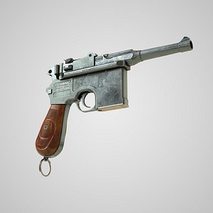 mauser c96 red 9 3D